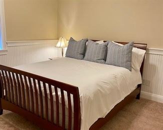 Slated Queen Sleigh Bed $395