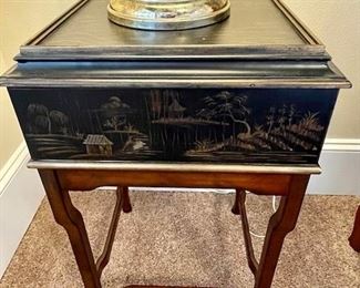 Ethan Allen Box Side Table $395