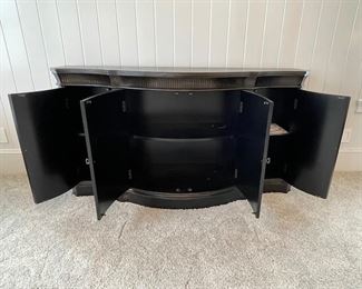 SOLD!!! Ethan Allen Black Asian Style Console $895