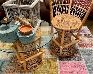 Rattan Small Chair $100