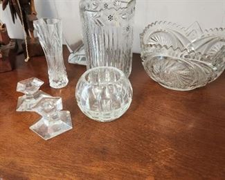 Pressed glass items and more