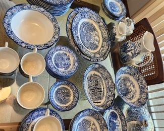 Liberty Blue ironstone dinnerware