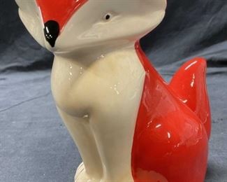 Ceramic Red Fox Decor
