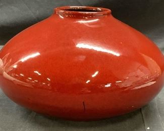 AMANO Ox Blood Red Ceramic Vase
