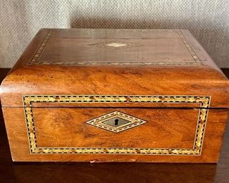 Inlaid Wood Storage Box