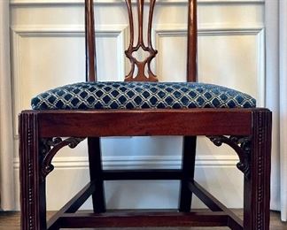 (8) Mahogany Chippendale Style Dining Room Chairs