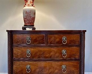 (2) Baker Furniture Bow Front Chests