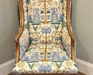 (2) Fremarc Design Armchairs with Nailhead Trim 