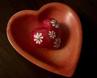 Heart Trinket Dish with Embossed Heart