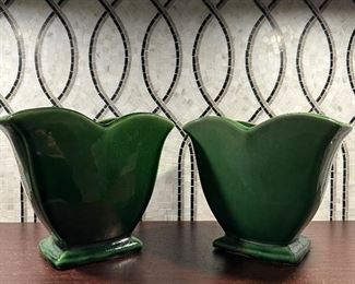 (2) McCoy Vases 