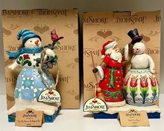 Jim Shore "Tis the Season to Branch Out" (left)                            Jim Shore "Snow the Spirts" (right)