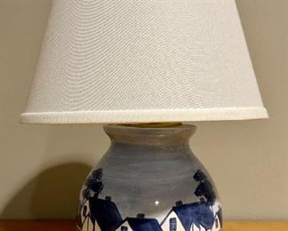 Shard Pottery "Coastal" Hand Painted Lamp