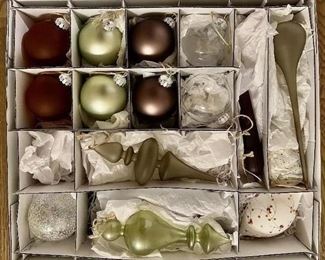 Frontgate Ornaments (2 burgundy)