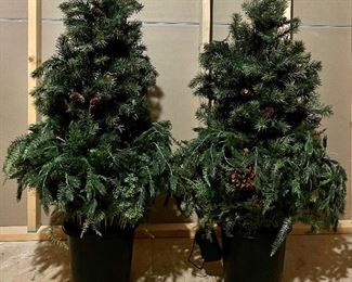 (2) Frontage Lighted Urn Fillers