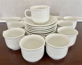 (12) Wedgwood "Nantucket" Cups & Saucers