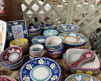 Made in Italy, Hand Painted Dishes