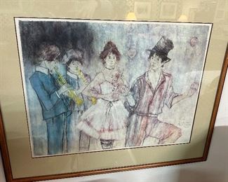 Susan Sahall "Ensemble" Hand Signed Original Lithograph