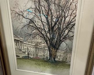 Robert Kasimir "The Capitol, Washington D.C.", 1954