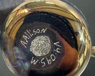 A. Allison Signature of Blown Glass Artist