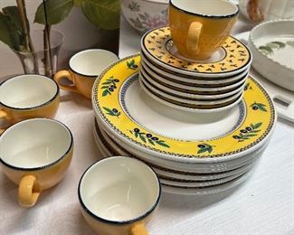 Ceramica Quadrifoglio Purple Olive Leaves  Set