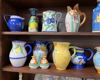 Italian Pottery Pitchers