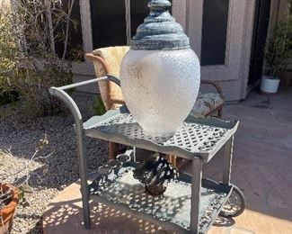 Outdoor tea cart