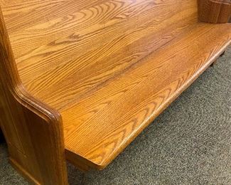Beautiful Antique Oak Church Pew