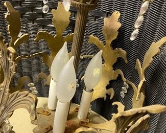 Lovely Opalhouse Gold Leaf Pendant Chandelier