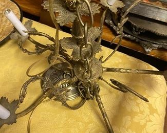  Vintage Victorian style Brass Ornate Chandelier