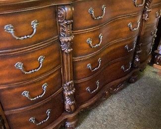 Fabulous Dresser! We have the King Sized Bed, Chest of Drawers and 2 End Tables to Complete Set!
