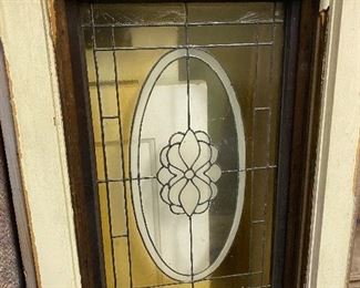 Antique Framed Stained Glass