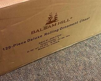 Balsam Hill Deluxe Rolling Ornament Chest
( We Have A Balsam Hill Tree Too!)