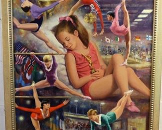C. Micarelli gymnast painting 