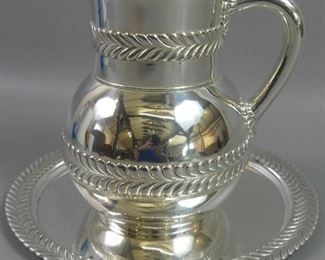 Tiffany & Co sterling pitcher & tray