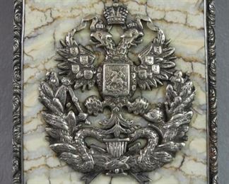 Antique Russian silver & mammoth box