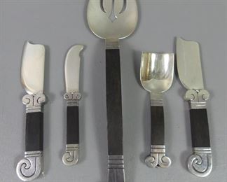 H. Aguilar silver pieces - Taller Borda