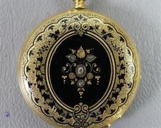 Fine 18k gold ladies pocket watch