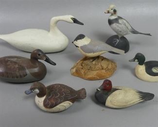 Duck and bird carvings