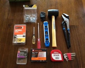 Rubber Mallet, Wrench, Allen Wrenches, Measuring Tape and More