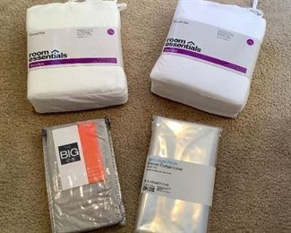NEW The Big One Extra Soft Pillowcase Set, Room Essentials Shower Curtain Liner, (2) Room Essentials...