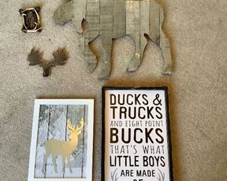 Wood Animal Wall Decor