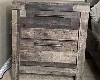 Ashley Furniture Gray Distressed Nightstand