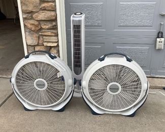 (3) Stand Alone Fans