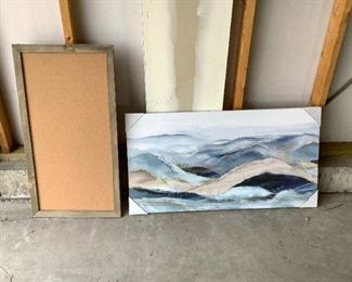 Canvas Art and Bulletin Board
