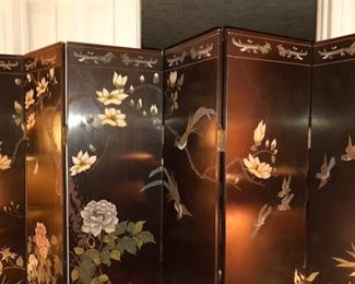 Asian Motif Room Divider Screen