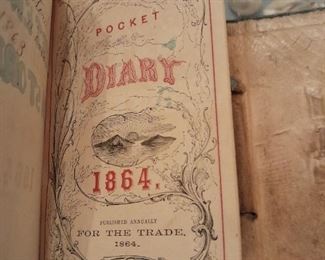 ORIGINAL 1864 Antique Civil War Era Journal