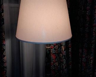 Green Faux Stone & Brass Lamp