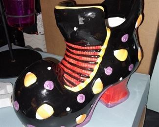 Halloween PartyLite Witch's Shoe Candle Holder