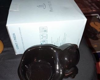 Halloween PartyLite Black Cat Votive Candle Holder