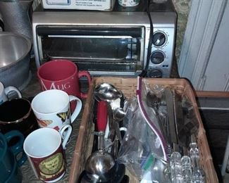 Assorted Kitchen Contents (Glassware, China, Dishware, Etc.)